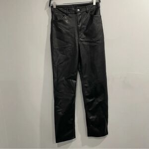 Dynamite Gisele Faux Leather Straight leg pants size 4